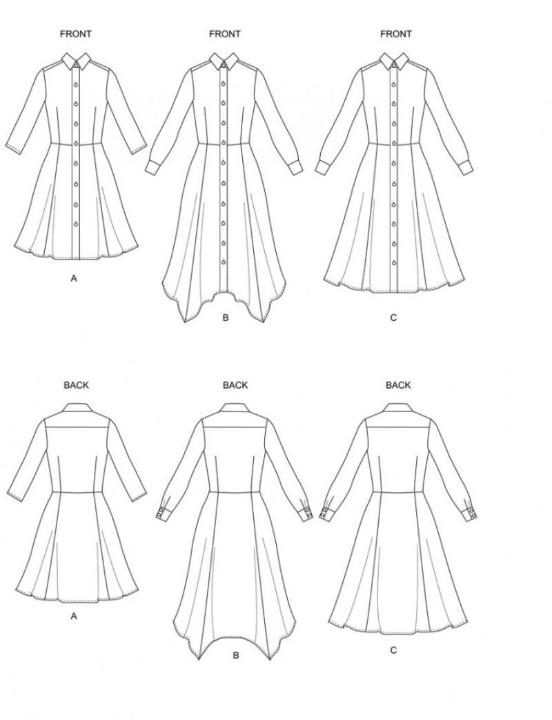 butterick shirt dress pattern B5846 | Butterick Patterns
