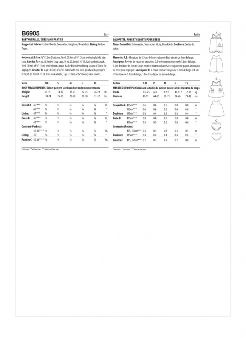 Butterick Paper Sewing Pattern 6905 | Minerva