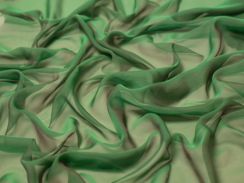 Minerva Core Range Cationic Sheer Chiffon Fabric Antique Gold