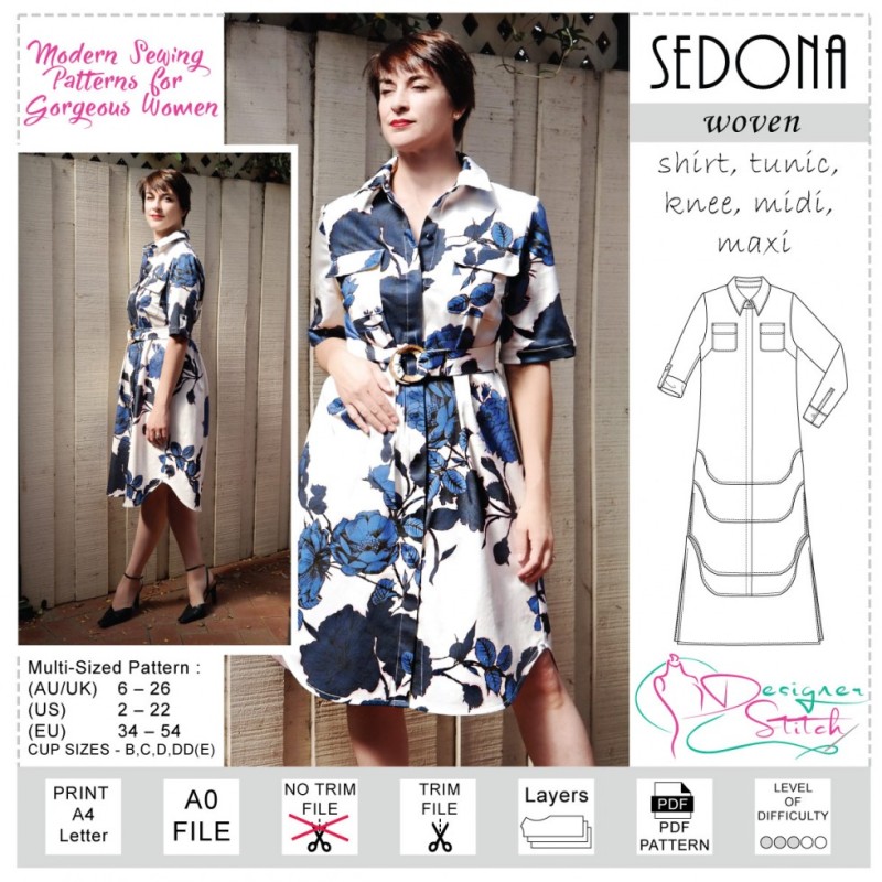 modern dress patterns Pattern - Dress Sewing - Sewing Tutorials kimono sleeves New Look 6447 Dress Size:
