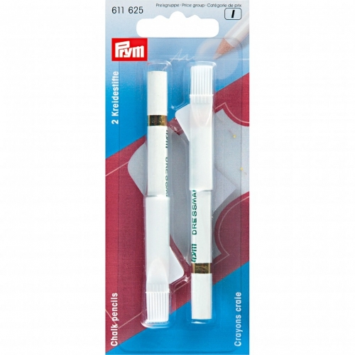 Prym Chalk Pencils with Brush White