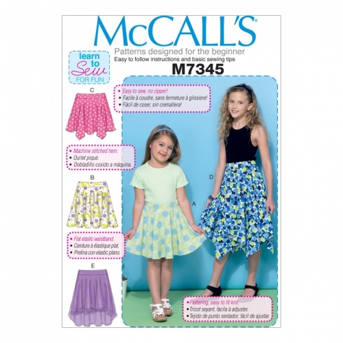 McCalls Paper Sewing Pattern 7345