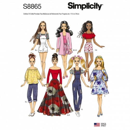 Simplicity Paper Sewing Pattern 8865