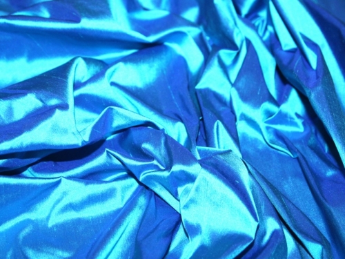 Chantelle Silk Dupion Fabric Turquoise