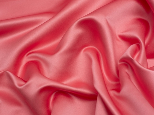 Minerva Core Range Classique Duchess Satin Fabric Coral