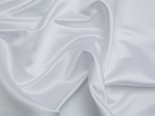 Minerva Core Range Classique Duchess Satin Fabric White