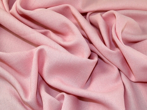 Minerva Core Range Coast Linen Look Textured Suiting Fabric Shell Pink