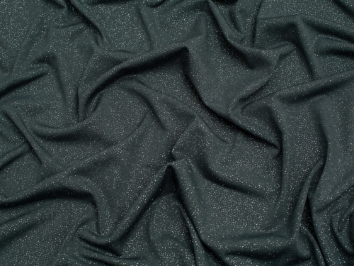 Minerva Core Range Dazzle Glitter ITY Silky Stretch Knit Fabric Silver Grey