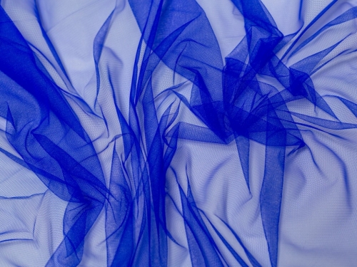 Minerva Core Range Dolce Vita Soft Italian Tulle Fabric Bluelettrico