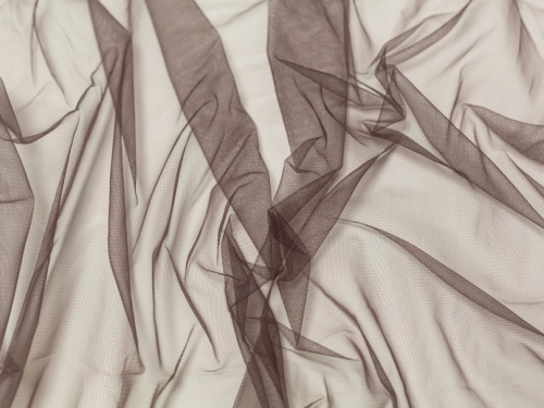 Minerva Core Range Dolce Vita Soft Italian Tulle Fabric Marronfonce