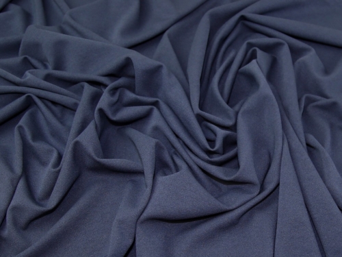 Minerva Core Range Farne Scuba Crepe Stretch Knit Fabric Navy Blue