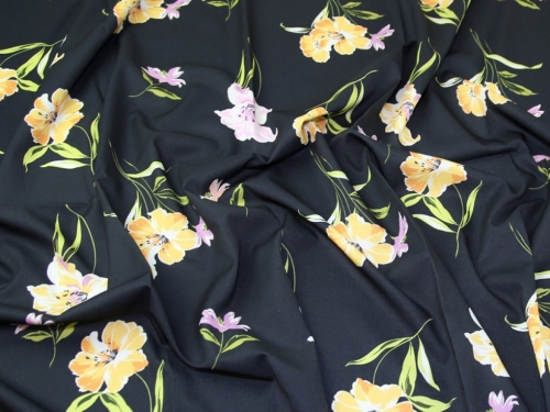 John Kaldor Hermione Crepe Fabric Navy Blue