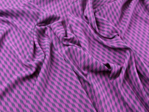 John Kaldor Hermione Crepe Fabric Fuchsia & Navy