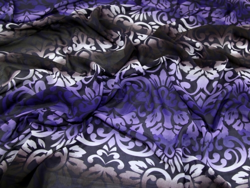 John Kaldor Ice Sheer Chiffon Fabric Purple