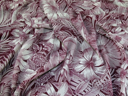 John Kaldor Ice Sheer Chiffon Fabric Wine