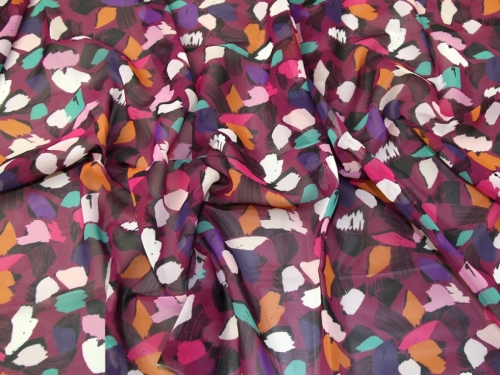 John Kaldor Ice Sheer Chiffon Fabric Magenta