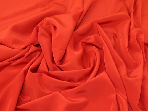 Minerva Core Range Juliet Smooth Peachskin Crepe Fabric Red