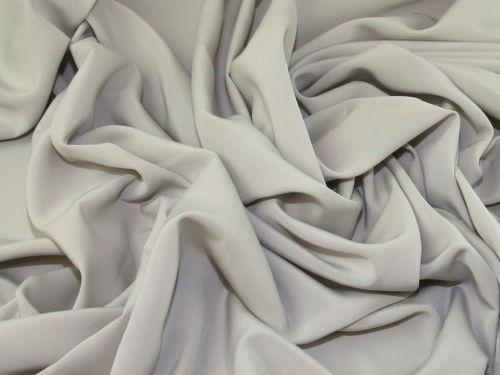 Minerva Core Range Juliet Smooth Peachskin Crepe Fabric Silver