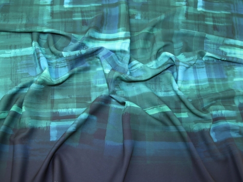 John Kaldor Liza Georgette Fabric Turquoise