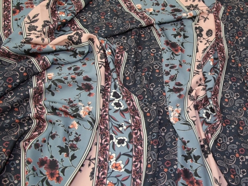 John Kaldor Liza Georgette Fabric Slate