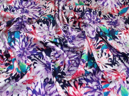 John Kaldor Lizzano Cotton Sateen Fabric Pink & Lavender