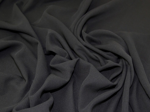 Minerva Core Range Lugano Crepe Fabric Black