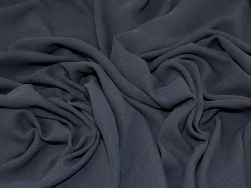 Minerva Core Range Lugano Crepe Fabric Charcoal Grey
