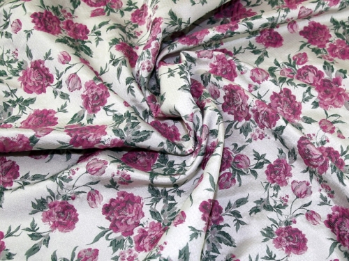 Mary Rose Woven Brocade Fabric Pink