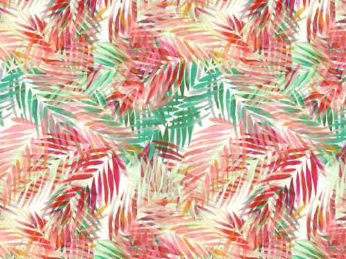 John Kaldor Paris Charmeuse Silky Satin Fabric Green & Red