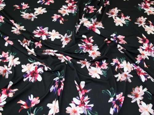 John Kaldor Portia ITY Silky Stretch Knit Fabric Black