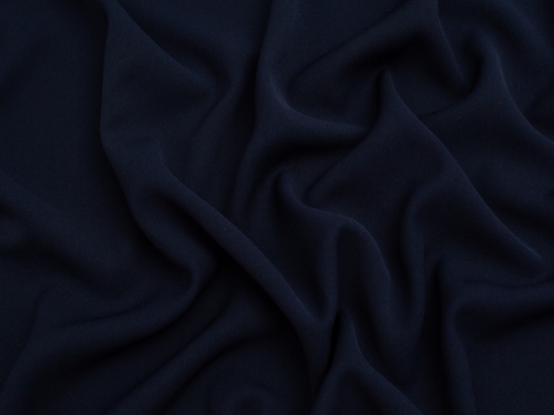 Minerva Core Range Prestige Polyester Crepe Fabric Navy Blue
