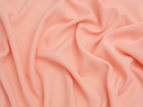 Minerva Core Range Prestige Polyester Crepe Fabric Pale Coral