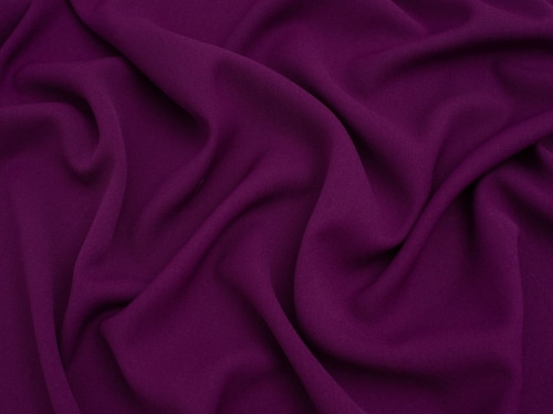 Minerva Core Range Prestige Polyester Crepe Fabric Plum