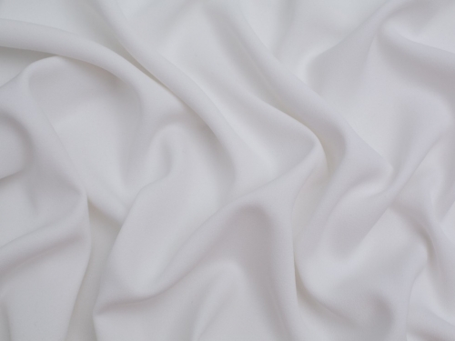 Minerva Core Range Prestige Polyester Crepe Fabric White