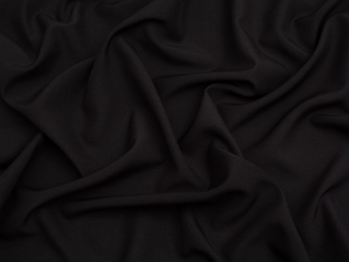 Minerva Core Range Sensation Stretch Woven Sheer Chiffon Fabric Black