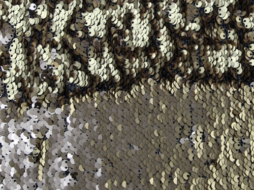 Sorrento Sequin Mesh Fabric Gold