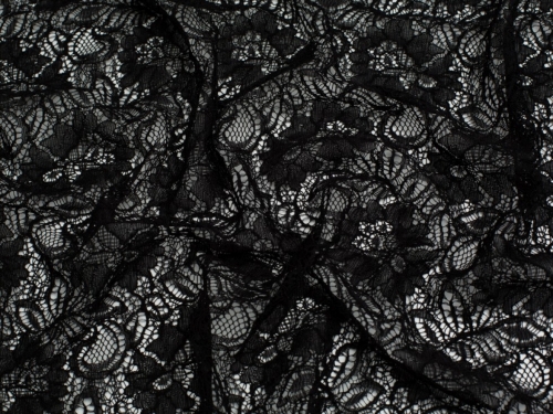 Minerva Core Range Tocca Corded Lace Fabric Black