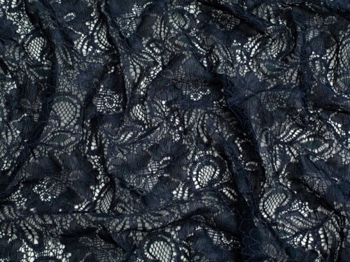 Minerva Core Range Tocca Corded Lace Fabric Indigo Blue