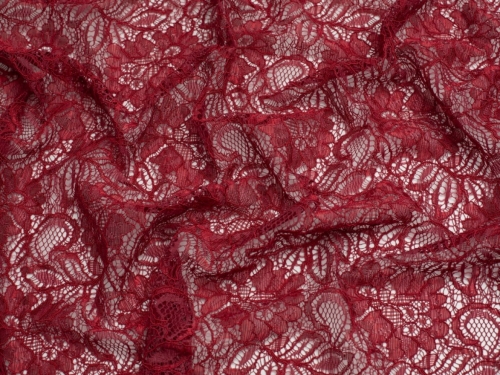 Minerva Core Range Tocca Corded Lace Fabric Scarlet Red