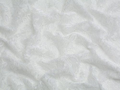 Minerva Core Range Tocca Corded Lace Fabric White