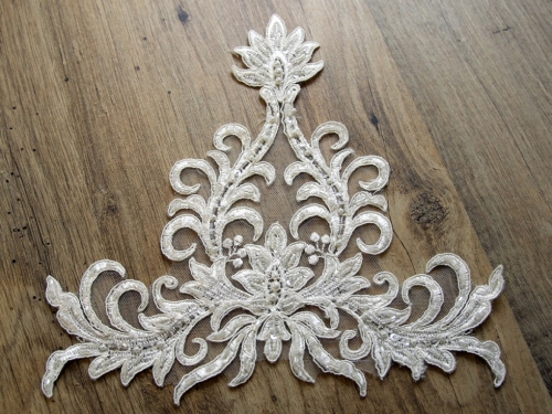 Beaded Appliques Ivory