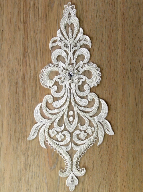 Beaded & Sequin Appliques Ivory