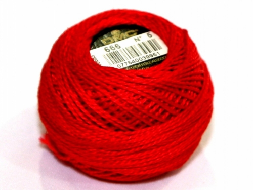 DMC Size 5 Cotton Perle Thread 666