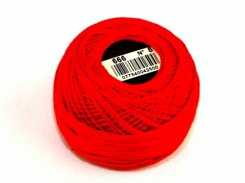 DMC Size 8 Cotton Perle Thread 666