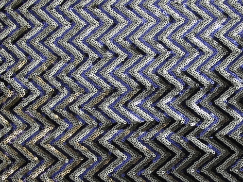 San Ramon Sequin Mesh Fabric Blue