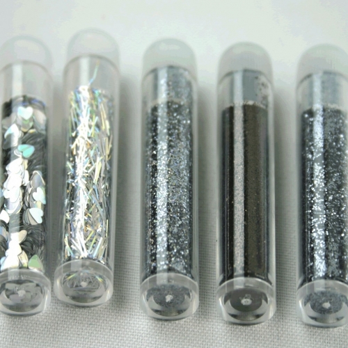 Glitter Flitter Craft Set Black Silver