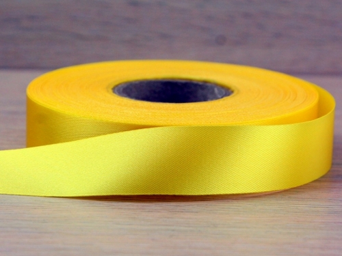 Budget Acetate Satin Ribbon Yellow