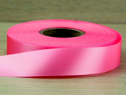 Budget Acetate Satin Ribbon Rose Pink