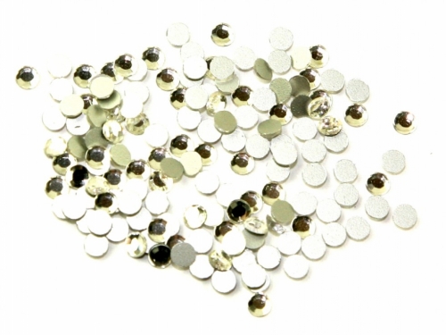 Crystal Diamantes Silver Clear