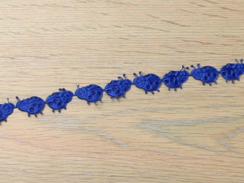 Ladybird Shaped Trim Royal Blue